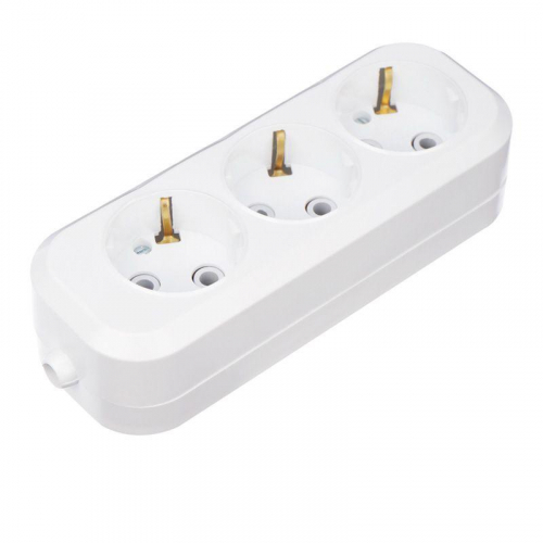 11-8704 Колодка удлинителя 3-м с заземл. Rexant 