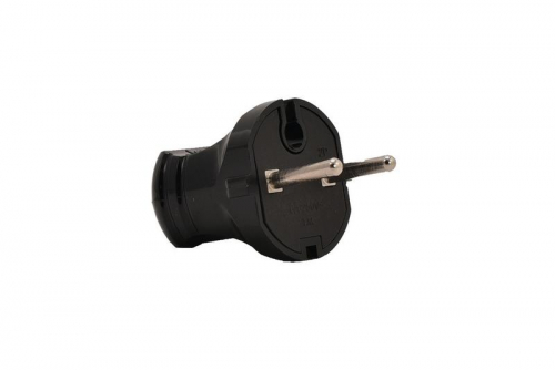 715-0101-601B Вилка Accessories 1ф черн. LEZARD 