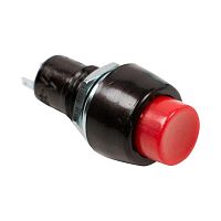 36-3080 Выключатель-кнопка 250В 1А (2с) OFF-(ON) Б/Фикс красн. Micro (PBS-20В) Rexant 
