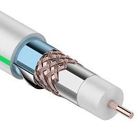 01-2241 Кабель RG-6U+CU (75%) 75Ом (тройной экран) "MASTER" Б (уп.100м) Rexant 
