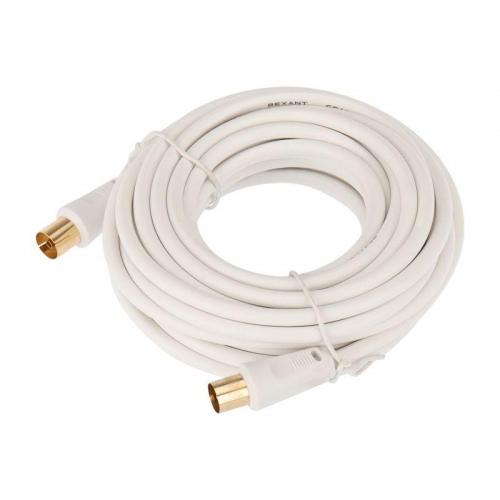18-0006 Шнур TV Plug - TV Jack 7м бел. Rexant 