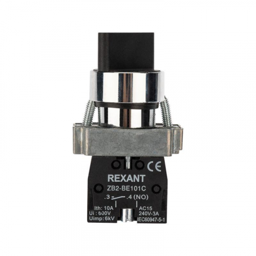 36-5550 Переключатель BD21 2P короткая ручка NO Rexant  фото 3