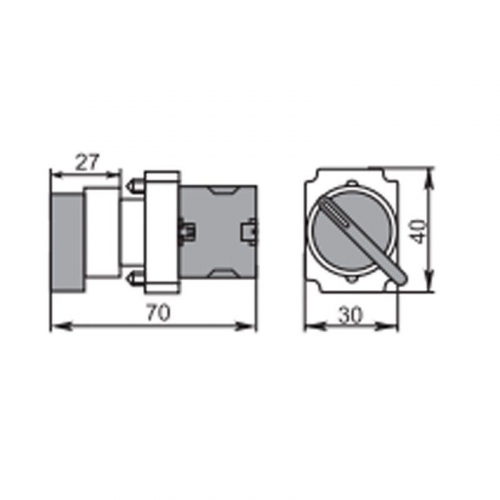 36-5550 Переключатель BD21 2P короткая ручка NO Rexant  фото 6