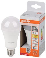 4058075695474 Лампа светодиодная LSCLA250 20W/827 230VFR LED Star 20Вт 2700К тепл. бел. E27 2452лм A угол пучка 180град. 170-250В (замена 250Вт) матов. пластик OSRAM 