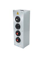 ET054492 Пост кнопочный ПКУ 15-21.141-54 У2 (2хКЕ081/2 (1з+1р) черн. + 2хКЕ081/2 (1з+1р) красн. + PG-21) пост управления Электротехник 