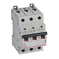 407287 Выключатель автоматический модульный 3п C 4А 6кА DX3-E 6000 3мод. 230/400В Leg 