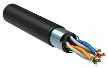 LC3-C5E04-339 Кабель витая пара F/UTP кат.5E 4х2х24AWG solid LDPE черн. (305м) (м) ITK 