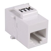 CS7-1C5EU Адаптер проходной Keystone Jack Dual IDC кат.5E UTP бел. ITK 