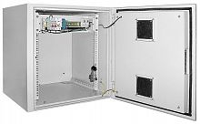 LO35-09U66-M55 Шкаф уличный 19дюйм 9U 650х600мм IP55 метал. дверь; сер. ITK 