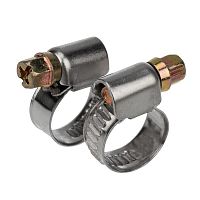 07-0608 Хомут стальной червячный 8-12 (Россия) Rexant 