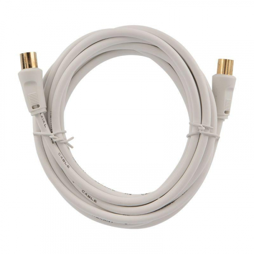 18-0004 Шнур TV Plug - TV Jack 3м бел. Rexant  фото 4