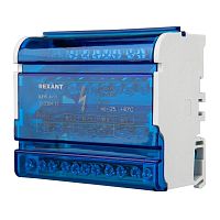 11-2304-11 Шина на DIN-рейку в корпусе (кросс-модуль) 4х11 Rexant 