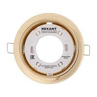 608-003 Светильник металлический для лампы GX53 цвет глянцевый золотой Rexant 