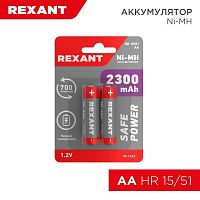 30-1423 Аккумулятор AA 1.2В 2300мА.ч (блист.2шт) Rexant 