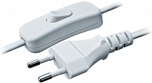 61724 Шнур 61 724 NPS-FS-170-2х0.5-WH 1.7м с выкл. бел. Navigator 