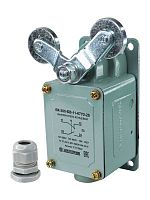 ET515949 Выключатель концевой ВК-300-БВ-11-67У2-25 V-образный рычаг с роликом на каждом плече с сальником ход вправо и влево без самовозврата ступень 2- 51мм IP67 Электротехник 