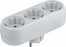 94672 Разветвитель 3-м с заземл. 10А IP20 94 672 NAD-L-3E-WH в ряд Navigator 