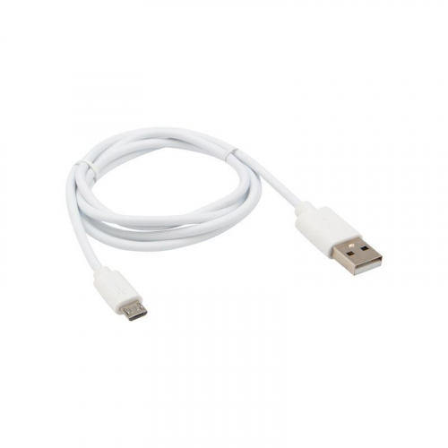 18-4269 Кабель USB microUSB длинный штекер 1м бел. Rexant  фото 2