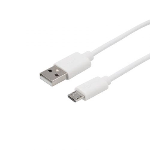 18-4269 Кабель USB microUSB длинный штекер 1м бел. Rexant  фото 4