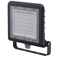 80681 Прожектор светодиодный 80 681 NFL-03-100-4К-BL-LED 100Вт 4000К IP65 14200лм с датчиком черн. Navigator 