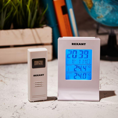 70-0595 Метеостанция с беспроводным выносным датчиком Rexant  фото 4
