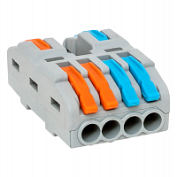 plc-smk-422-4 Клемма строительно-монтажная СМК 222-424 разветвительная 4 выхода 0.08-4кв.мм EKF 