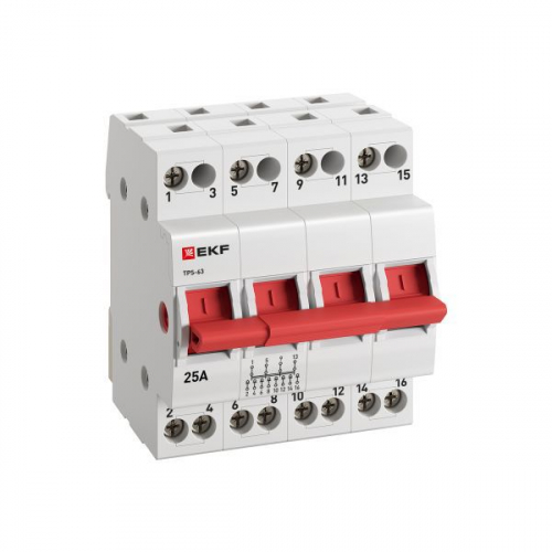 TPS425 Переключатель трехпозиционный ТПС-63 4P 25А PROxima EKF  фото 2