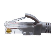 10-0145 Патч-корд UTP 5e 4х2 26AWG (7х0.16мм) Cu LSZH 5м сер. SUPRLAN 