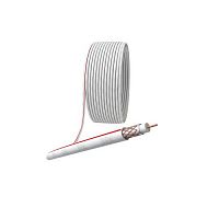 Б0044618 Кабель коаксиальный SAT 50м 75 Ом Cu/(оплетка Cu 75%) PVC бел. (уп.10м) Эра 