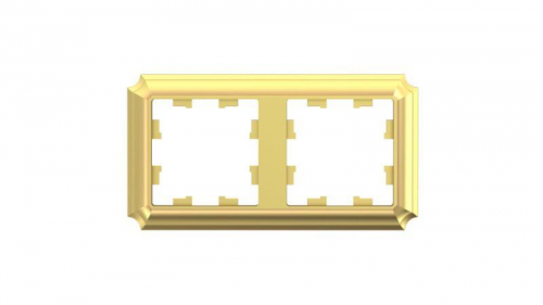 ATN101602 Рамка 2-м AtlasDesign Antique универс. зол. SE 