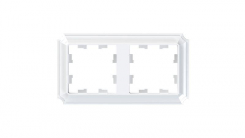 ATN100102 Рамка 2-м AtlasDesign Antique универс. бел. SE 
