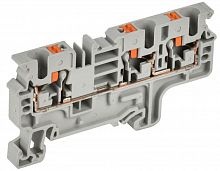 YCT22-00-3-K03-004 Колодка клеммная CP-MC 3 вывода 4кв.мм сер. IEK 