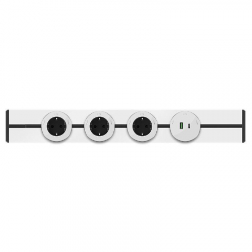 MTK13001W Розетка MultiTrack 16А 250В 2К+З круглая бел. SE  фото 4