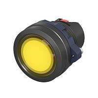 M22P-FMLYP Головка кнопки плоская прозрачная без фиксации желт. DKC 
