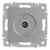 Б0063607 Розетка телевизионная одиночная TV СП Accent 6-301-03 IP20 алюм. Intro 