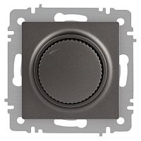 Б0063682 Светорегулятор поворотный СП Accent 6-401-07 600Вт 230В IP20 графит Intro 