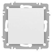 Б0063604 Кнопка Accent 6-109-01М 10А-250В IP20 СУ бел. матов. Intro 