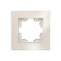 2272 Рамка 1-м Афина стеклянная сл. кость (ivory) UNIVersal 