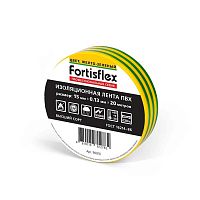 90810 Изолента ПВХ 15х0.13х20 желт./зел. Fortisflex 
