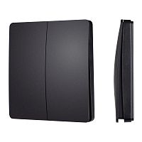 048257 Панель кнопочная KINETIC-801-22-2G-WP-SUF Black (No battery IP67 433Mhz) IP67 пластик INTELLIGENT ARLIGHT 