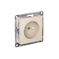 ATN000249S Розетка AtlasDesign 16А без заземл. защ. шторки быстрозажим. клем. механизм беж. SE 
