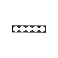KR-78-0755-5 Рамка 5-м STRONG MIELE антрацит Kranz 