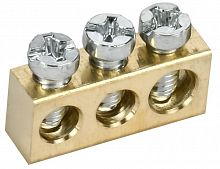 TF-KP00D-SN-03 Шина нулевая 6х9 3 отверст. TEKFOR IEK 