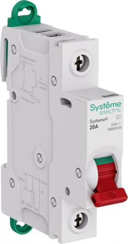 S9S40120 Выключатель нагрузки 1п 20А Systeme9 230В SE 