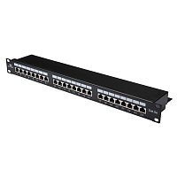 DR-401120 Панель коммутационная кат.5E STP 19дюйм 1U 24хRJ45 568A/В черн. Datarex 