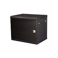 DR-642001 Шкаф телекоммуникационный настен. 19дюйм 9U 501х600х450мм дверь метал. черн. Datarex 