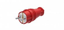 MST4401RD Вилка прямая 16А 2P+E 250В IP44 MultiSet каучук красн. SE 