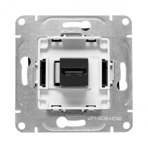 UP1-SOB-HDMI Розетка СП Эпика HDMI механизм черн. EKF  фото 2