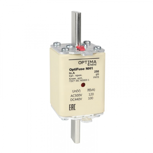 374941 Вставка плавкая OptiFuse NH1-80-gG-УХЛ3 КЭАЗ 