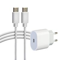 16-0233-4 Устройство зарядное сетевое USB-C 20Вт в комплекте с кабелем USB-C - USB-C Rexant 